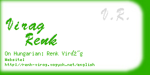 virag renk business card